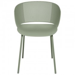 SILLA NOELLE DE POLIPROPILENO Y PATAS DE METAL