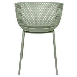 SILLA NOELLE DE POLIPROPILENO Y PATAS DE METAL