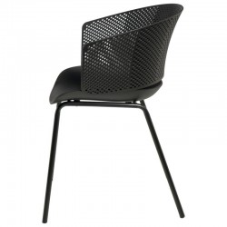 SILLA NOELLE DE POLIPROPILENO Y PATAS DE METAL