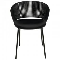 SILLA NOELLE DE POLIPROPILENO Y PATAS DE METAL