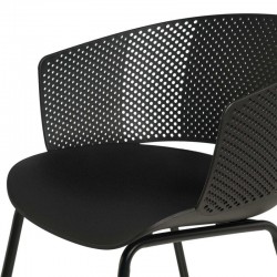 SILLA NOELLE DE POLIPROPILENO Y PATAS DE METAL