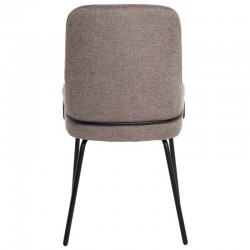 SILLA GWEN TAPIZADA CON PATAS DE METAL