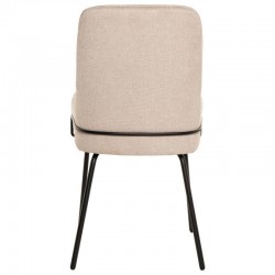 SILLA GWEN TAPIZADA CON PATAS DE METAL