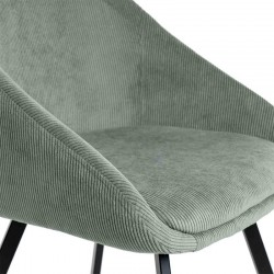 SILLA TAPIZADA MACIE EN TELA PANA