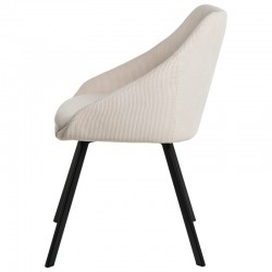 SILLA TAPIZADA MACIE EN TELA PANA