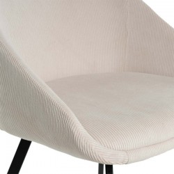 SILLA TAPIZADA MACIE EN TELA PANA