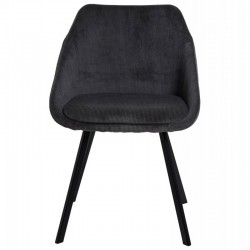 SILLA TAPIZADA MACIE EN TELA PANA