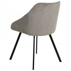 SILLA TAPIZADA MACIE EN TELA PANA