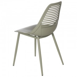 SILLA LEIA DE POLIPROPILENO Y PATAS DE METAL