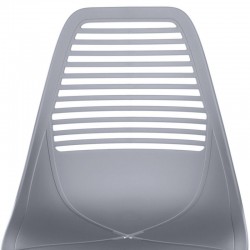 SILLA LEIA DE POLIPROPILENO Y PATAS DE METAL