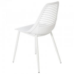 SILLA LEIA DE POLIPROPILENO Y PATAS DE METAL