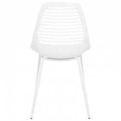 SILLA LEIA DE POLIPROPILENO Y PATAS DE METAL