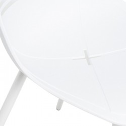 SILLA LEIA DE POLIPROPILENO Y PATAS DE METAL