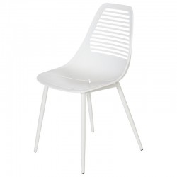 SILLA LEIA DE POLIPROPILENO Y PATAS DE METAL