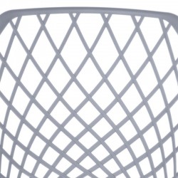 SILLA CON BRAZOS CHARLOTTE DE POLIPROPILENO Y PATAS DE METAL