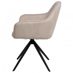 SILLA CON BRAZOS AMALIA GIRATORIA 180 GRADOS