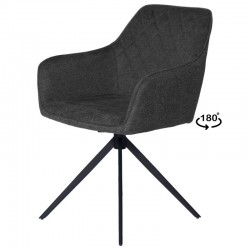 SILLA CON BRAZOS AMALIA GIRATORIA 180 GRADOS