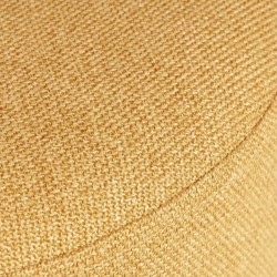 PUFF ANGUS REDONDO CON BASE DE MADERA