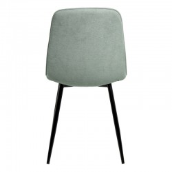 SILLA MARLEEN TAPIZADA CON PATAS DE METAL NEGRAS