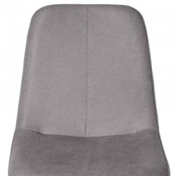 SILLA ILIANA TAPIZADA CON PATAS DE METAL EFECTO MADERA