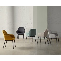 SILLA TAPIZADA CON BRAZOS ISABELLA