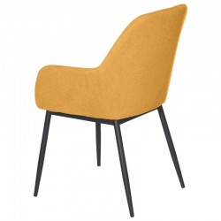 SILLA TAPIZADA CON BRAZOS ISABELLA