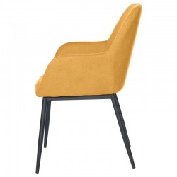 SILLA TAPIZADA CON BRAZOS ISABELLA