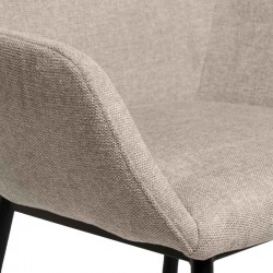 SILLA TAPIZADA CON BRAZOS ISABELLA