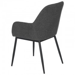 SILLA TAPIZADA CON BRAZOS ISABELLA