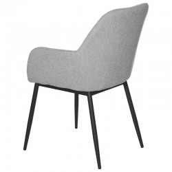 SILLA TAPIZADA CON BRAZOS ISABELLA