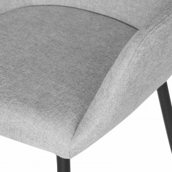 SILLA TAPIZADA CON BRAZOS ISABELLA