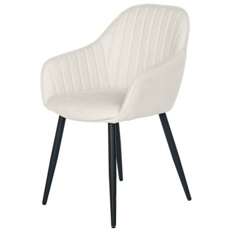 SILLA TAPIZADA NATALIA CON BRAZOS