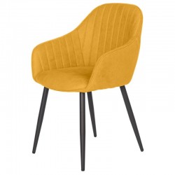 SILLA TAPIZADA NATALIA CON BRAZOS