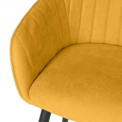 SILLA TAPIZADA NATALIA CON BRAZOS