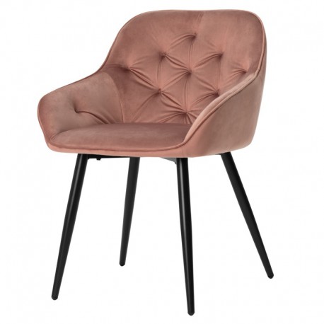 SILLA CON BRAZOS BLANCHE DE TERCIOPELO
