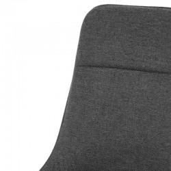 SILLA TAPIZADA DANICA CON PATAS DE METAL NEGRAS