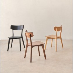 SILLA ALAIA DE MADERA DE HEVEA