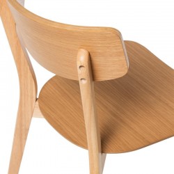 SILLA ALAIA DE MADERA DE HEVEA
