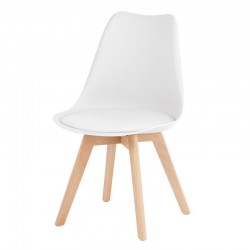 SILLA KARINA CON PATAS DE MADERA