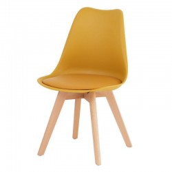 SILLA KARINA CON PATAS DE MADERA