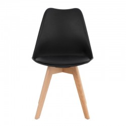 SILLA KARINA CON PATAS DE MADERA