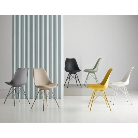 SILLA KENDRA CON PATAS DE METAL