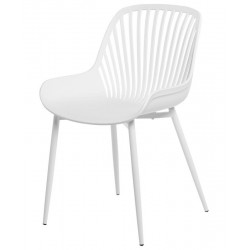 SILLA RANIA DE POLIPROPILENO Y PATAS DE METAL