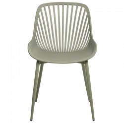 SILLA RANIA DE POLIPROPILENO Y PATAS DE METAL