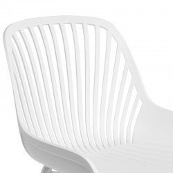 SILLA RANIA DE POLIPROPILENO Y PATAS DE METAL