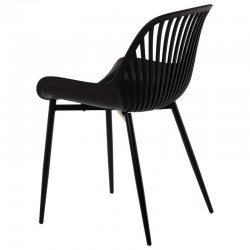 SILLA RANIA DE POLIPROPILENO Y PATAS DE METAL