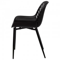 SILLA RANIA DE POLIPROPILENO Y PATAS DE METAL