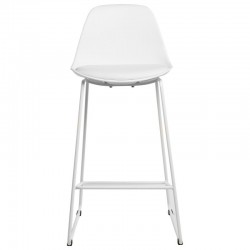 TABURETE ALTO JAKE DE POLIPROPILENO Y PATAS DE METAL