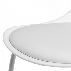 TABURETE ALTO JAKE DE POLIPROPILENO Y PATAS DE METAL