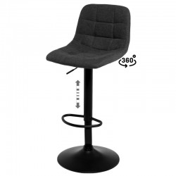 TABURETE TAPIZADO ASHA ELEVABLE Y GIRATORIO